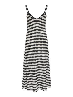 Vestido de tirantes rayas bicolor Only Black