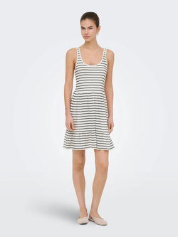 Vestido de tirantes rayas Only Cloud Dancer