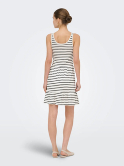 Vestido de tirantes rayas Only Cloud Dancer