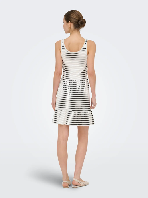 Vestido de tirantes rayas Only Cloud Dancer