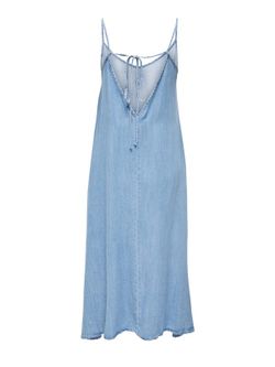 Vestido largo de tirante fino Only Light Blue Den