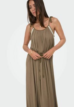 Vestido largo de tirantes Jdy Shitake