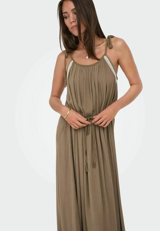 Vestido largo de tirantes Jdy Shitake