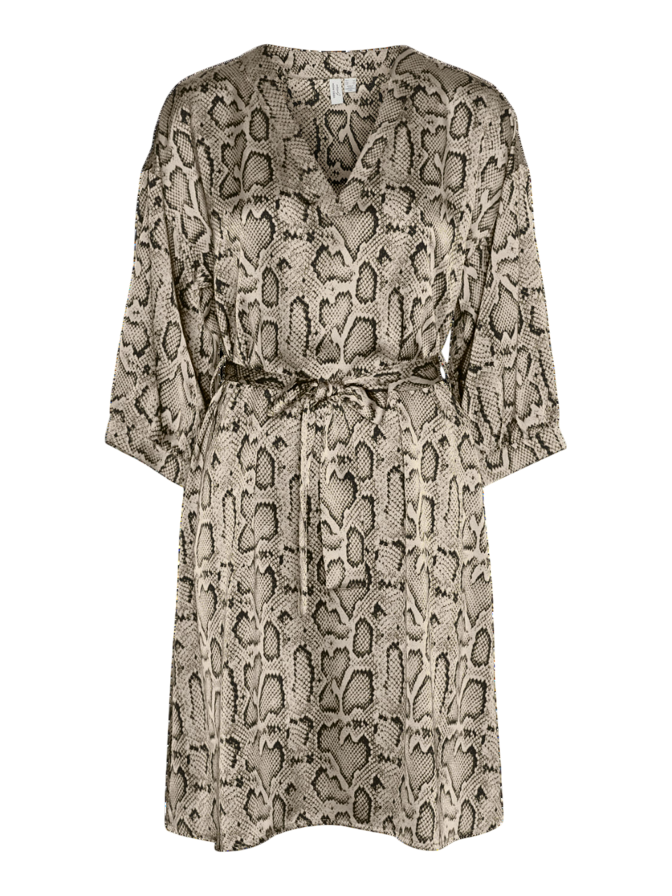 Vestido m. 3/4 estampado serpiente Vero Moda Birch 4XL