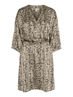 Vestido m. 3/4 estampado serpiente Vero Moda Birch