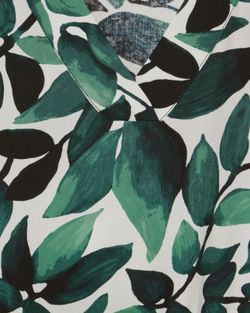 Vestido manga 3/4 con estampado hojas Street One Green