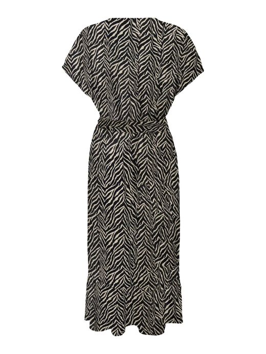 Vestido midi con estampado zebra Only Black