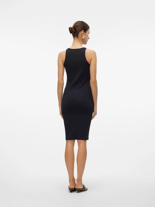 Vestido sin mangas canalé Vero Moda Black