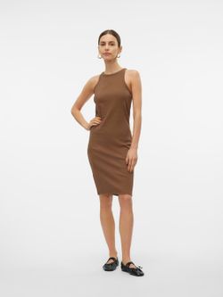 Vestido sin mangas canalé Vero Moda Cub