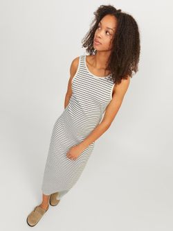 Vestido s/m canalé con rayas Jjxx Vanilla Ice