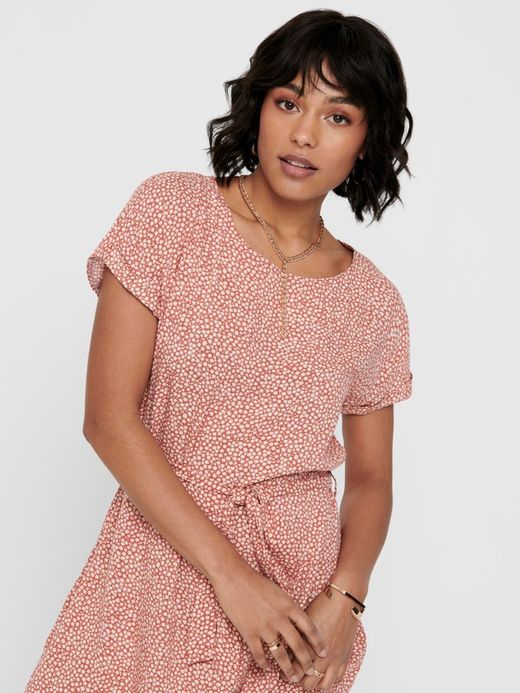 Vestido s/m con estampado floral pequeño Jdy Etherea