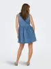 Vestido s/m corto tejano Only Medium Blue