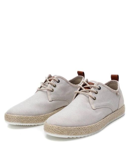 Zapato de cordones lona Xti Beige