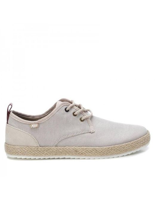 Zapato de cordones lona Xti Beige