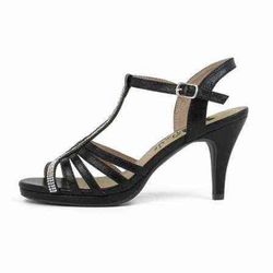 Dress shoe with thin heel shiny Xti Black