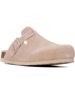 Zueco antelina con hebilla Xti Beige