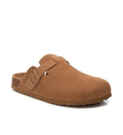 Zueco antelina con hebilla Xti Camel