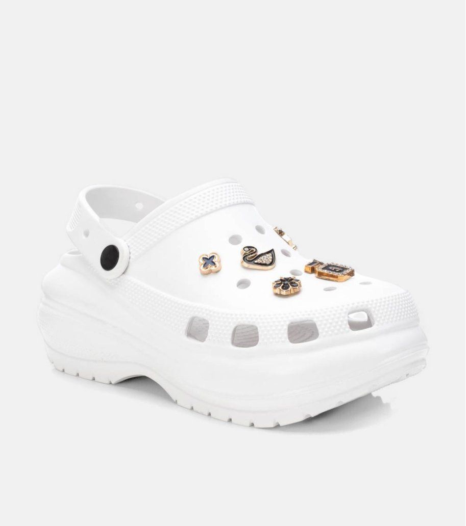 Zueco con plataforma & pins Xti Blanco 35