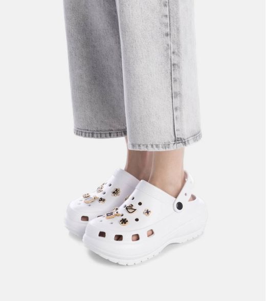 Zueco con plataforma & pins Xti Blanco